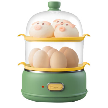小熊 煮蛋器 迷你双层家用蒸蛋器 蒸蛋机 配可食用材质蒸蛋羹架 ZDQ-B14E8