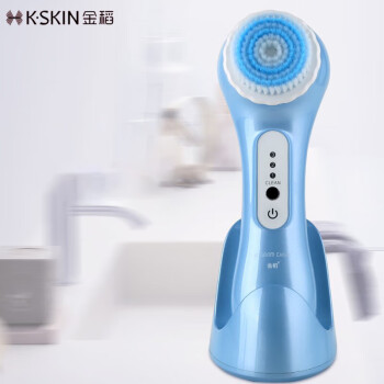 金稻（K·SKIN）电动洁面仪器洗脸仪美容家用声波毛孔清洁器洗脸刷仪器 KD3033S 蓝色
