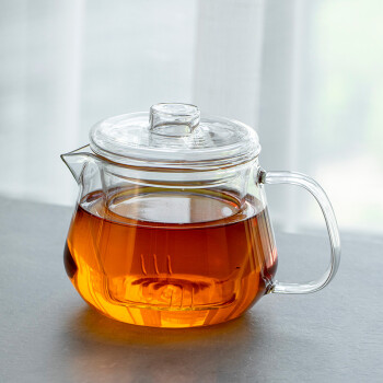 雅集泡茶壶带过滤茶水分离玻璃茶壶550ml茶具泡茶壶