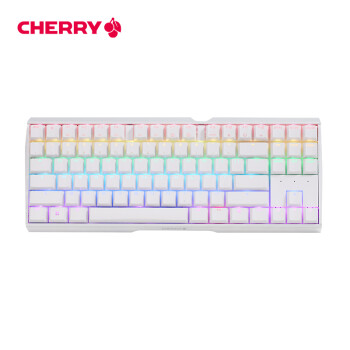 CHERRY樱桃 MX3.0S TKL 机械键盘 G80-3877HUAEU-0 RGB灯效 游戏键盘 有线键盘机械  白色 黑轴