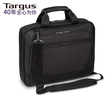 TARGUS泰格斯单肩手提电脑包14英寸时尚斜挎包通勤公文包男女 黑 913