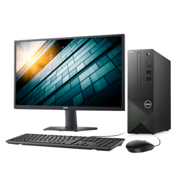 戴尔dell成就3710台式机电脑主机 商用办公电脑整机(12代i5-12400 16G 512GSSD WiFi Win11)23.8英寸