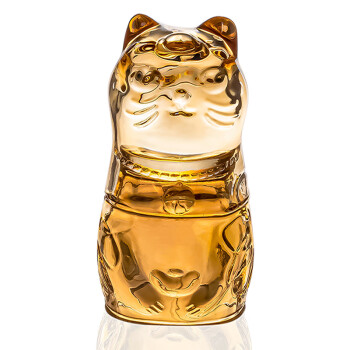 物作招财进宝金猫玻璃杯2件套（猫头杯+猫身杯）8006