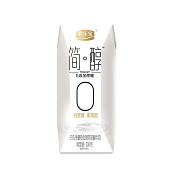 君乐宝（JUNLEBAO） 酸奶 简醇 0添加蔗糖风味酸牛奶 礼盒装200g*12个