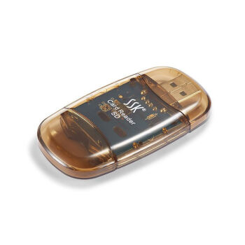 ssk飚王 SCRS026 USB2.0水晶SD卡读卡器大卡SDHC直读SD专用宓蝶