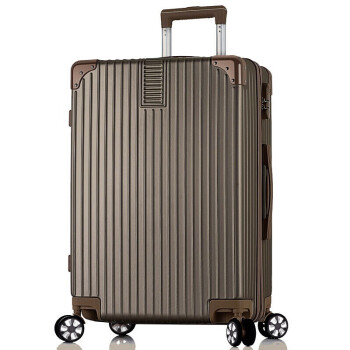 梵地亚行李箱男28英寸万向轮拉杆箱女超大容量飞机旅行箱密码箱皮箱子咖