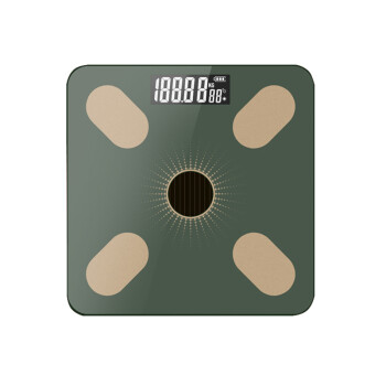 途一（TUY）体重秤 智能电子秤家用人体秤体重秤女体脂秤 成人小型体重秤USB充电款 BF8001 绿色