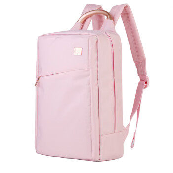 乐上（LEXON）双肩包女13.3英寸商务笔记本电脑包时尚休闲书包通勤旅行背包粉色