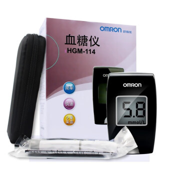 欧姆龙（omron）智能血糖仪家用免调码血糖测试仪+50片试纸送采血笔 HGM-114\t