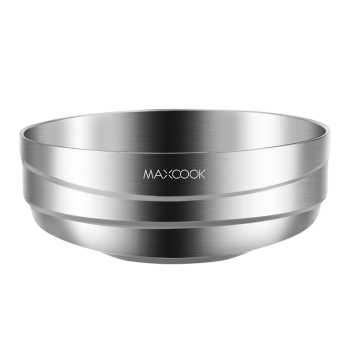 美厨（maxcook）304不锈钢碗 大汤碗双层隔热 餐具面碗18CM MCWA613