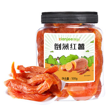 鲜记 精品罐装倒蒸红薯500g 