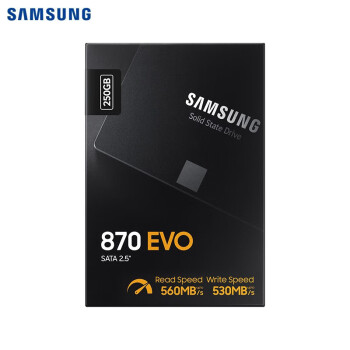 三星（SAMSUNG）250GB SSD固态硬盘 SATA3.0接口 870 EVO 新性能升级（MZ-77E250B）