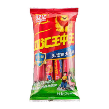 双汇王中王无淀粉火腿肠40g*10支/袋 休闲零食 泡面搭档 3袋起售