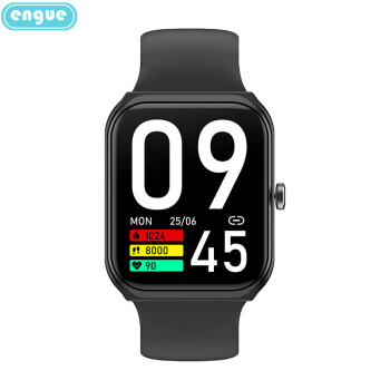 恩谷 ENGUE 全触屏血压心率智能手环EG-TL03S (黑色)