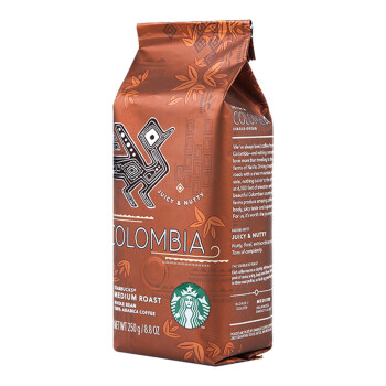 星巴克 （Starbucks）咖啡豆 可代研磨咖 250g 中度烘焙哥伦比亚咖啡豆
