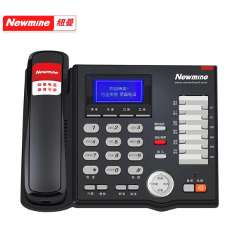 纽曼（Newmine）双存储录音电话座机 商务固定电话机电话会议系统 6400小时HL2008TSD-988(R)