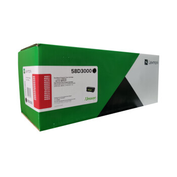 利盟（Lexmark）58D3000标容黑色碳粉(适用MS821dn/823dn/822de/826de/725dvn/MX721ade/822ade/722adhe)