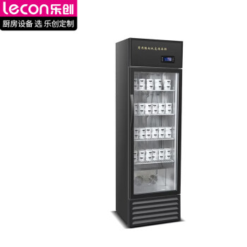 乐创（lecon）酸奶机商用发酵箱保鲜冷藏展示柜甜酸品水果捞立式全自动发酵柜268L液晶款（黑色+冷藏）298SNJ