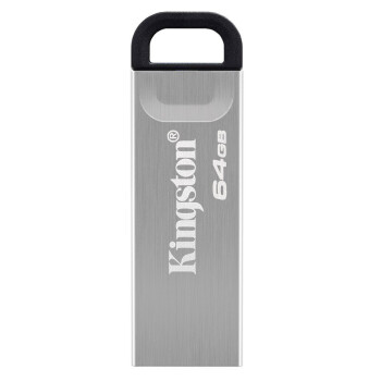 金士顿（Kingston）64GB USB 3.2 Gen 1 U盘 DTKN 金属外壳 读速200MB/s金士顿高速U盘 DTKN-64G