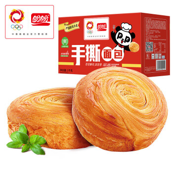 盼盼 手撕面包 点心酵母面包代餐零食早餐软面包 1000g/箱