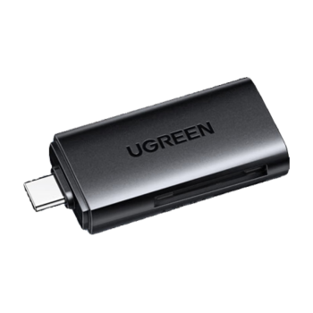 绿联（UGREEN）Type-C3.0高速读卡器 兼容UHS-I/II卡 SD/TF双卡槽 适用苹果16/15/iPad平板/USB-C电脑手机相机ccd