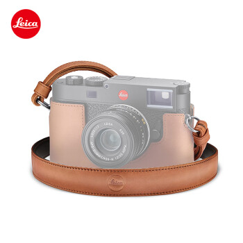 徕卡（Leica）M11相机专用意大利植鞣皮革背带 适用徕卡M11/M11-P相机（干邑色） 24036