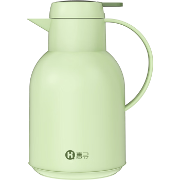 惠寻 京东自有品牌 智能温显保温壶家用便携暖水瓶 淡奶绿