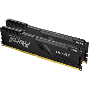 金士顿（Kingston）FURY 16GB(8G×2)套装 DDR4 3200 C16 台式机内存条 Beast野兽系列 骇客神条