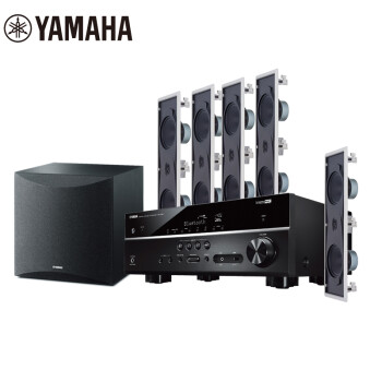 雅马哈（Yamaha）NS-IW760系列 音响 5.1声道吸顶式家庭影院 背景音乐蓝牙USB音响（7件套）HTR-3072功放