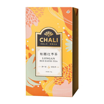 Chali茶里 桂圆红枣茶盒装135g 三角袋泡茶包果茶 酒店办公茶 包装随机