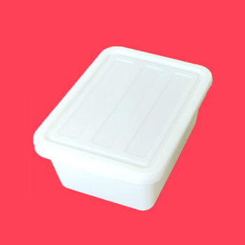 劲速锋（STRVELFRT）酒店餐厅收餐盒收纳箱塑料周转食品箱 699:白色加盖50*38*20