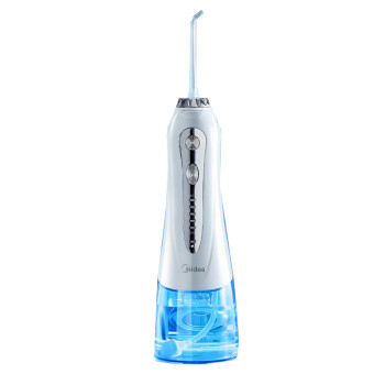 美的（Midea）冲牙器洗牙器水牙线洗牙神器洁牙器 小蓝鲸便携式电动正畸冲牙器家用 MC-BJ0101