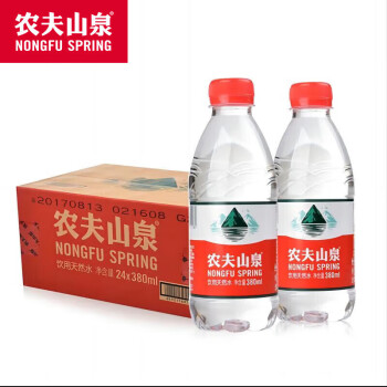 农夫山泉矿泉水 天然饮用水380ML*24瓶整箱装 商务小瓶水 纯净水瓶装水