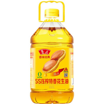 鲁花5S压榨一级香味经典花生油 5L