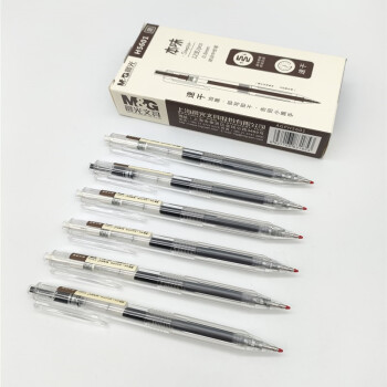 晨光中性笔本味AGPH5601黑0.5 12支/盒