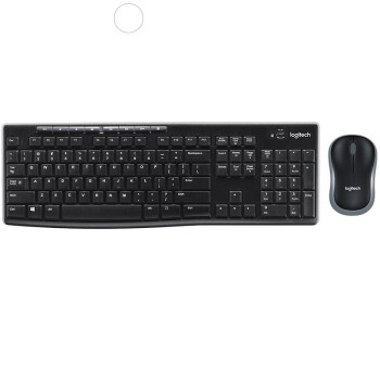 罗技（Logitech）MK270 无线键鼠套装 办公键鼠套装 全尺寸 带无线2.4G接收器 黑色