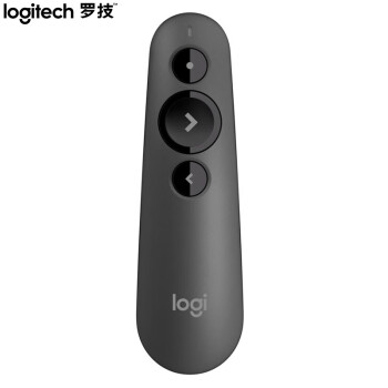 罗技（Logitech）R500升级款R500S 无线演示器 激光笔 ppt翻页笔 无线蓝牙双连 Mac iOS兼容 黑色