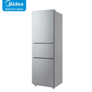 美的（Midea）冰箱三开门 215升家用小型冰箱 宿舍租房 节能低音 迷你薄电冰箱中门可变温 BCD-215TM