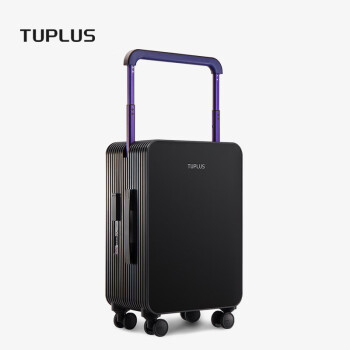 途加TUPLUS平衡系列旅行箱中置宽拉杆箱大容量行李箱 素黑 20英寸