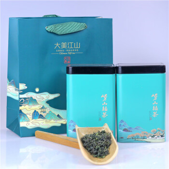 崂卓崂山绿茶 新茶200g罐装 浓香型高山云雾茶 山东青岛特产