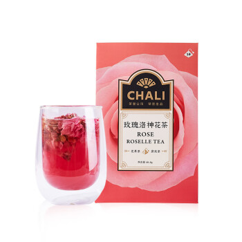 茶里（CHALI）玫瑰洛神花茶盒装40g 