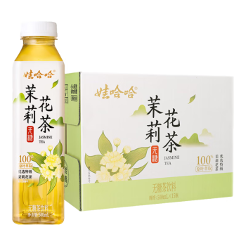 娃哈哈 茉莉花茶 无糖纯茶花茶 办公室饮料饮品 500ml*15瓶/件 2件