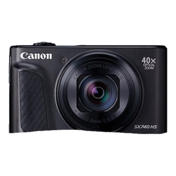 佳能（Canon）PowerShot SX740 HS 高清旅游家用美颜数码卡片相机 畅玩礼包 黑色