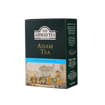 AHMAD英国原装进口茶印度阿萨姆红茶250g盒装咖啡奶茶店茶叶餐饮装亚曼