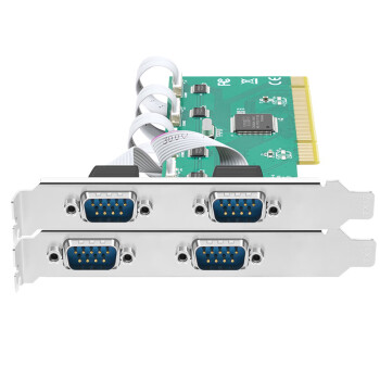 EB-LINK PCI转4口串口卡电脑COM口扩展卡4路RS232工控机9针转接卡