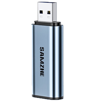 SAMZHE山泽 USB3.0高速读卡器 多功能SD\/TF二合一读卡器 适用手机监控存储内存卡 双卡双读 CRA12/