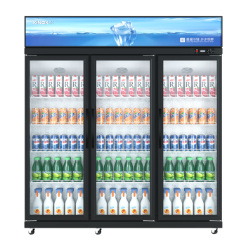 星星（XINGX）防凝露款 商用冷藏柜玻璃展示柜厨房冰箱饮料鲜花蔬菜保鲜柜多门陈列柜大容量 LSC-1220YL