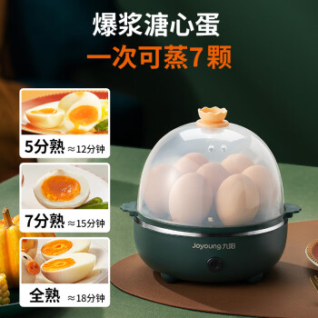 九阳（Joyoung）蒸蛋器自动断电小型迷你早餐神器煮鸡蛋煮蛋器ZD7-GE130