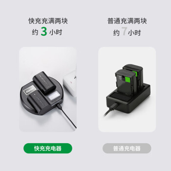绿巨能（llano）佳能电池 LP-E6相机电池QC3.0快充充电器适用于5D4 80D 3D 5D 6D2 7D2 70D 60D电池座充
