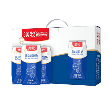 澳牧（Australia's Own） 风味酸奶 常温早餐上班族学生 酸牛奶 200ml*10盒